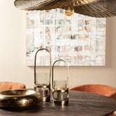 Lantaarn Rahana L - 15x15x49 cm - Aluminium - Goud PTMD - Lantaarn - PTMD - livinglovely.nl