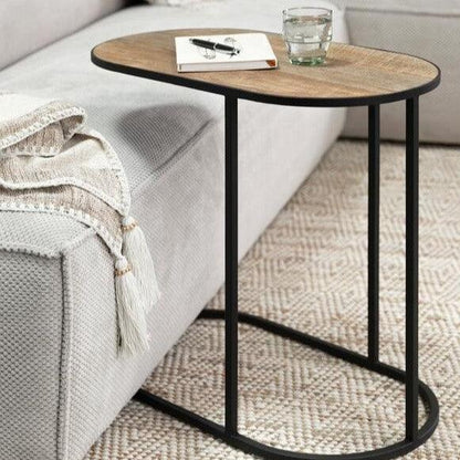 Laptoptafel Terra naturel gerecycled teakhout DTP Home