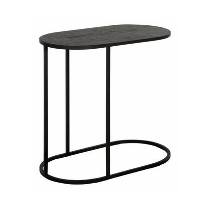 Laptoptafel Terra zwart gerecycled teakhout DTP Home