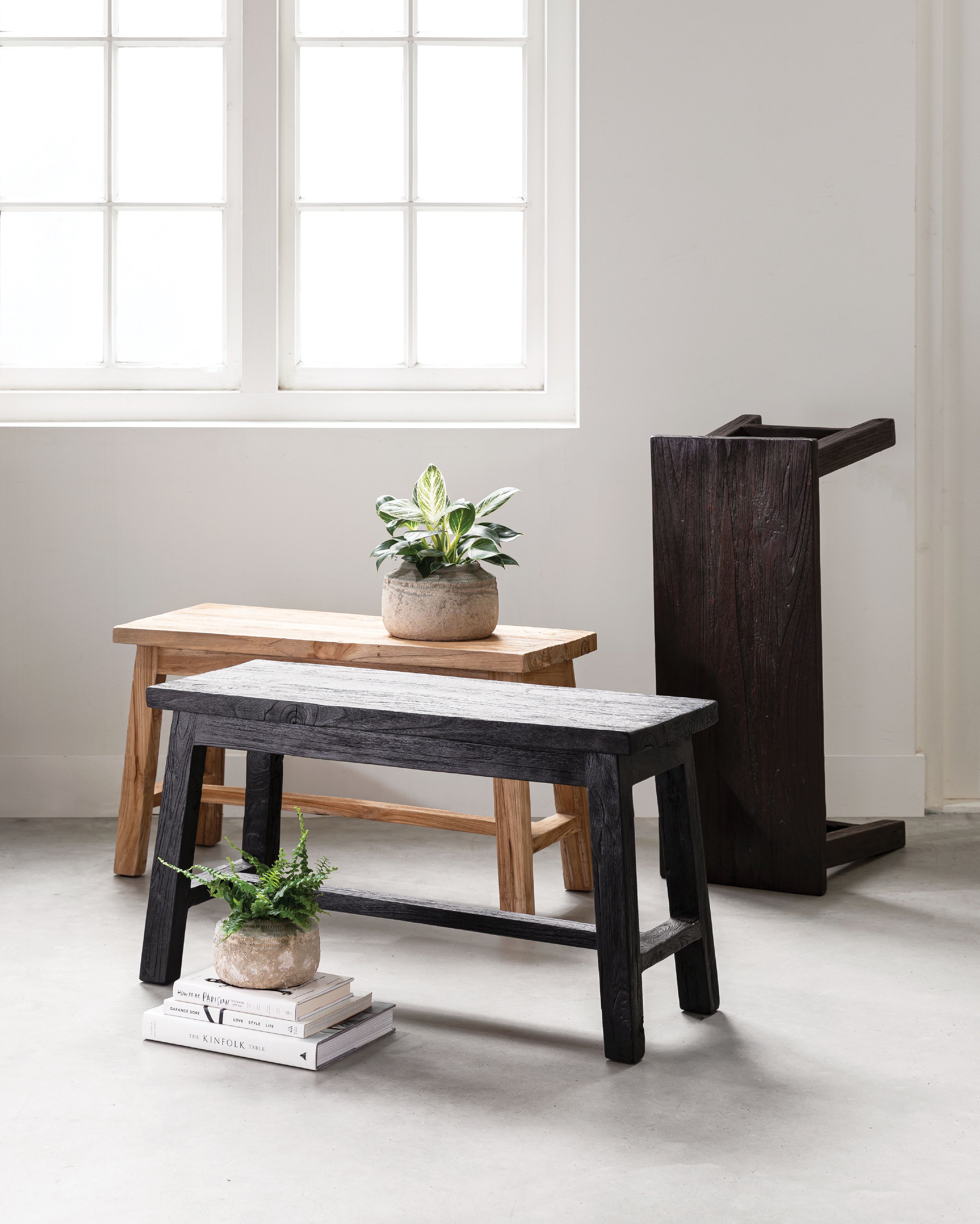 MUST Living Bank Trinity Zwart 80cm