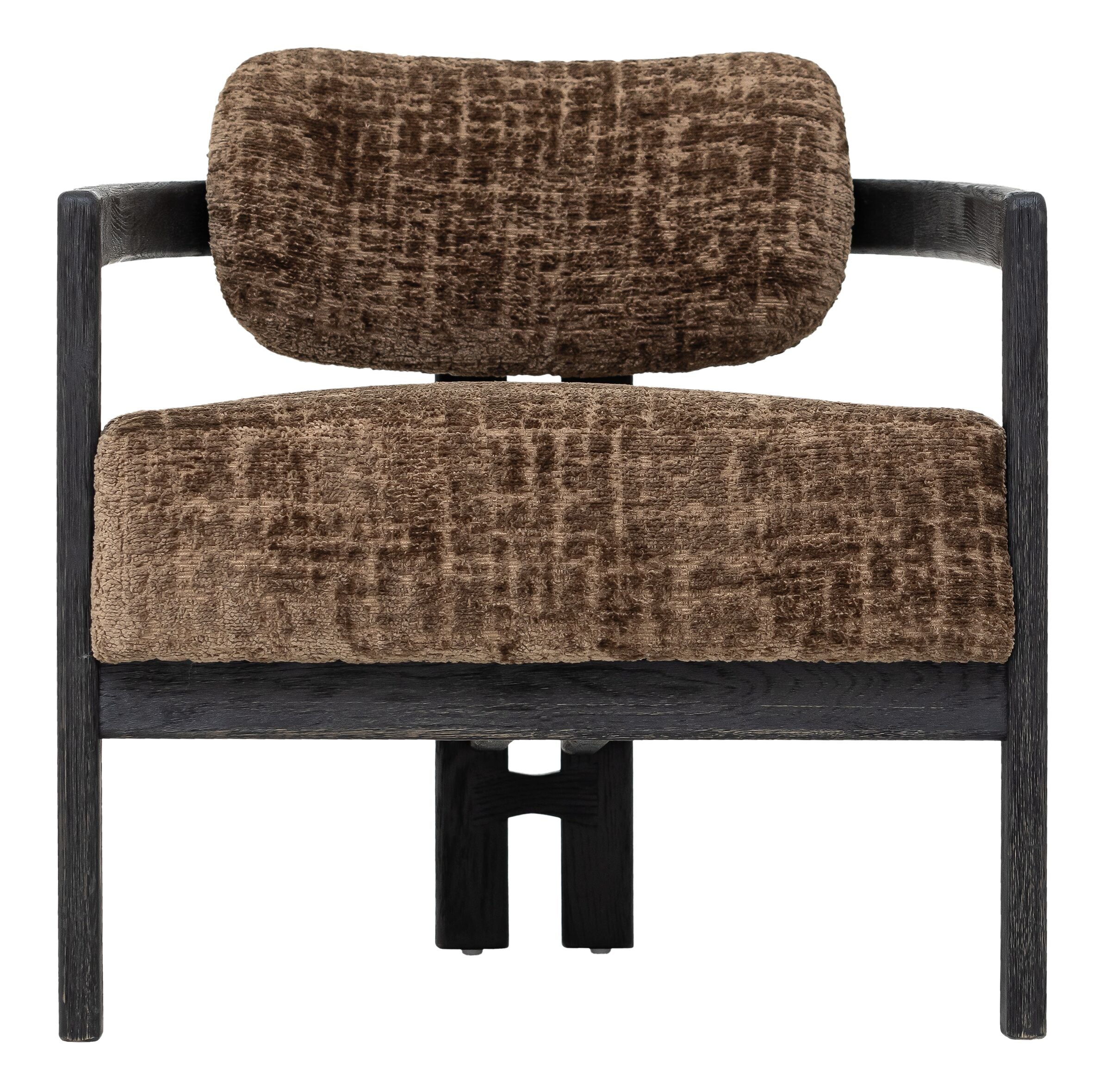 MUST Living fauteuil Kelly Luxor Hazelnoot Zwart