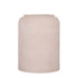 Lavada pot large van PTMD, grote beige plantenpot van plaatijzer met strepen