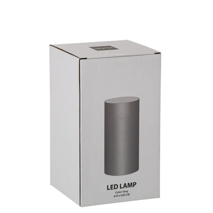 Ledlamp Blinkend Glas Grijs Medium