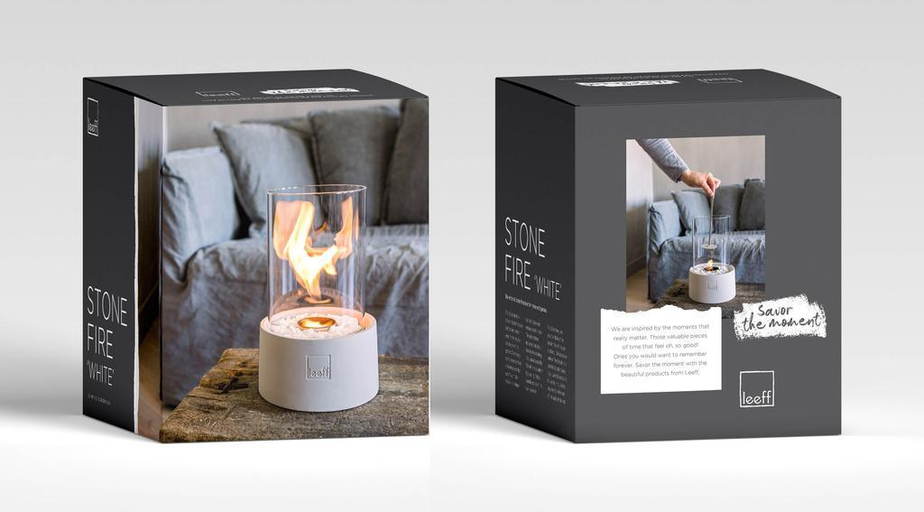 Leeff Stonefire Wit - Buitenhaard - LEEFF - livinglovely.nl