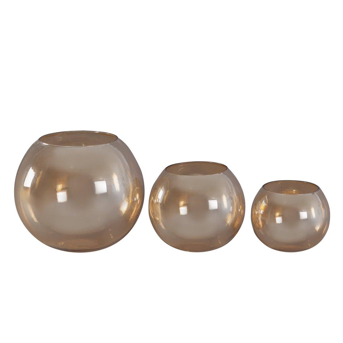 Lenore Gold Luster Windlicht Large PTMD - Windlicht - PTMD - livinglovely.nl