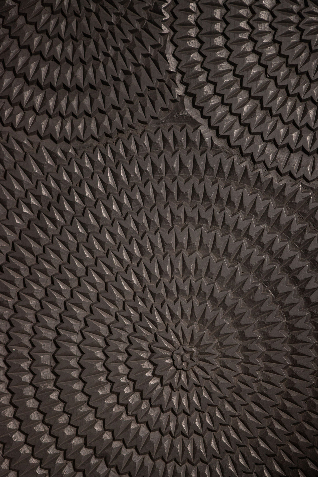 Levya Black Wooden Rect Wall Panel Round Pattern PTMD - Wandpaneel - PTMD - livinglovely.nl