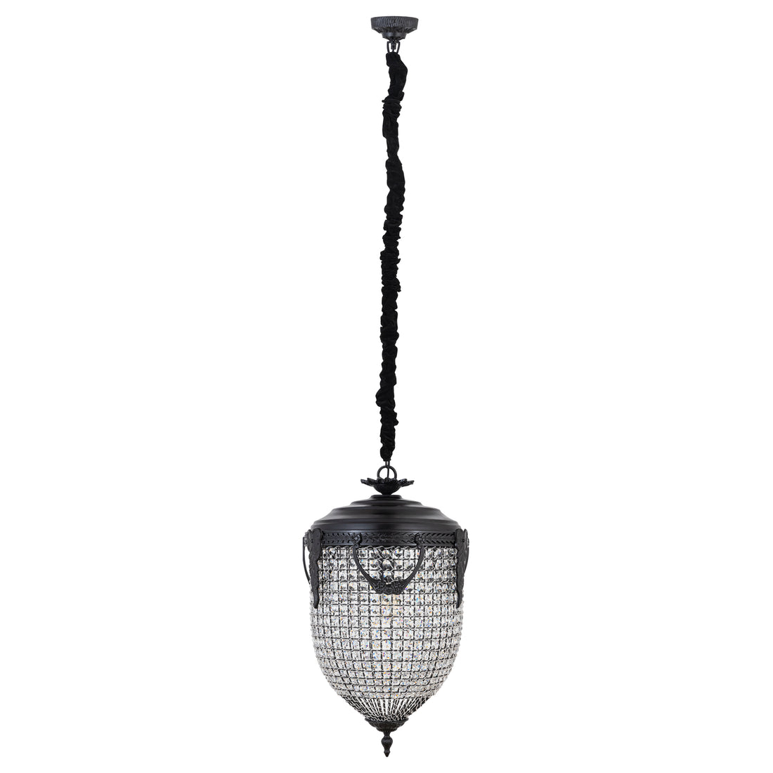 Lidde Crystal Oval Chandelier Lamp Classic L 46x46x82cm PTMD - Hanglamp - PTMD - livinglovely.nl