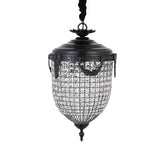 Lidde Crystal Oval Chandelier Lamp Classic S 37x37x70cm PTMD - Hanglamp - PTMD - livinglovely.nl