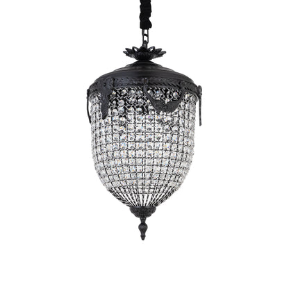 Lidde Crystal Oval Chandelier Lamp Classic S 37x37x70cm PTMD - Hanglamp - PTMD - livinglovely.nl