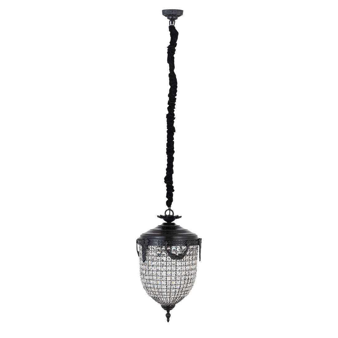 Lidde Crystal Oval Chandelier Lamp Classic S 37x37x70cm PTMD - Hanglamp - PTMD - livinglovely.nl