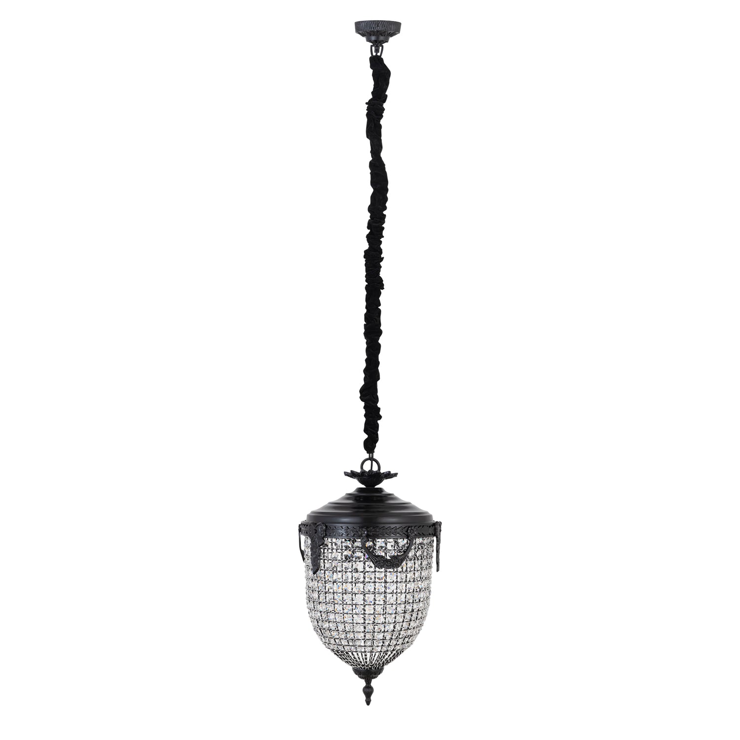 Lidde Crystal Oval Chandelier Lamp Classic S 37x37x70cm PTMD - Hanglamp - PTMD - livinglovely.nl