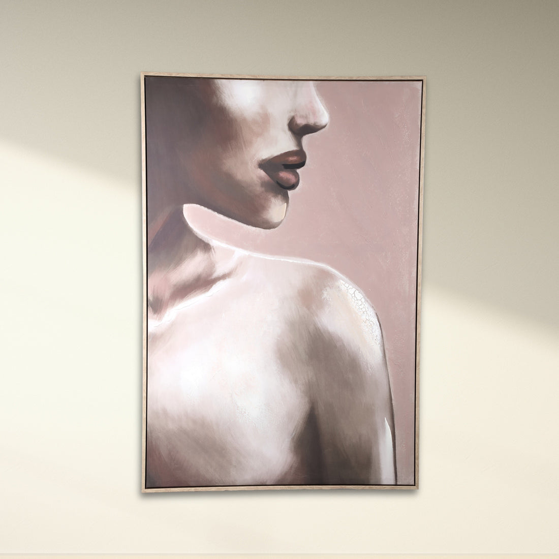Liliana Brown Polyester Painting Woman PTMD - Schilderij - PTMD - livinglovely.nl