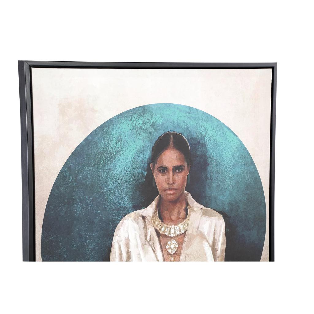 Lilyann Naturel Polyester Painting Woman Small PTMD - Schilderij - PTMD - livinglovely.nl