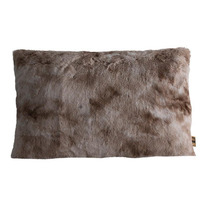 Linde Beige faux fur cushion rectangle PTMD - Kussen - PTMD - livinglovely.nl