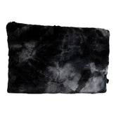 Linde Black faux fur cushion rectangle PTMD - Kussen - PTMD - livinglovely.nl