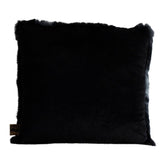Linde Black faux fur cushion square S PTMD - Kussen - PTMD - livinglovely.nl