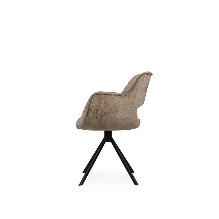 Link Dining Chair Berge 1042 Beige Fabrac with PTMD , Eetkamerstoel , PTMD , livinglovely.nl