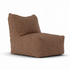 Linnen Lounge SeatXL Hazel van Laui Lounge, nootbruine loungestoel met linnen uitstraling voor binnen