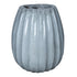 Lionne White Ceramic Pot Ribbed Bulb Round L Dia60xH70cm PTMD - Pot - PTMD - livinglovely.nl
