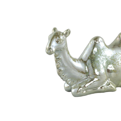 livinglovely.nl - Aidan Gold green glazed ceramic camel statue lying PTMD - Beeld - PTMD - livinglovely.nl