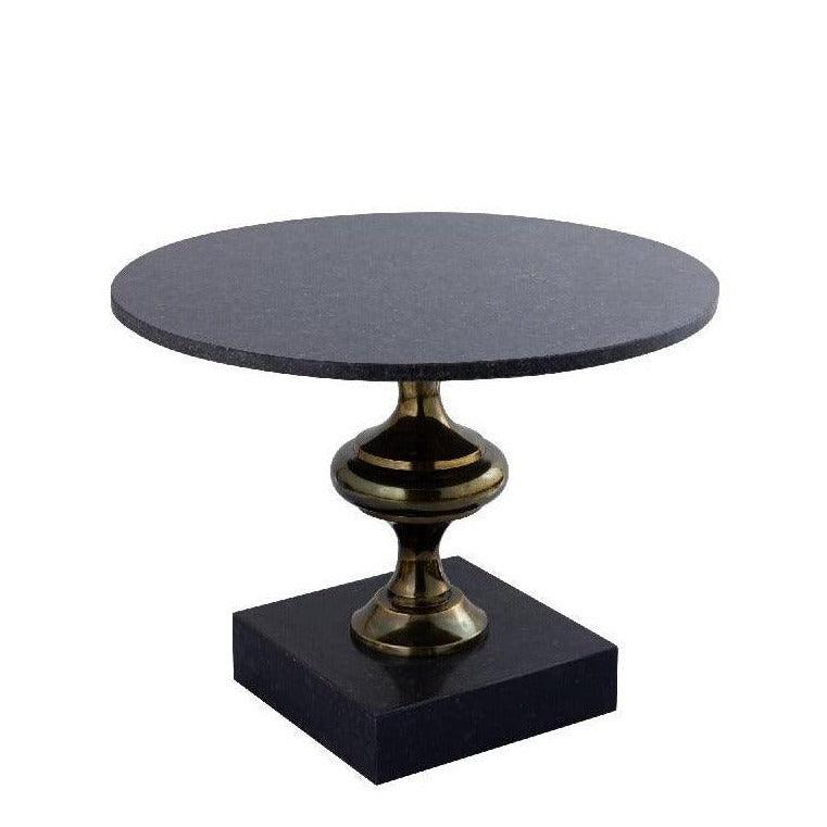 livinglovely.nl - Alano Black Marble Salontafel Alu Gold Table Leg PTMD - Bijzettafel - PTMD - livinglovely.nl