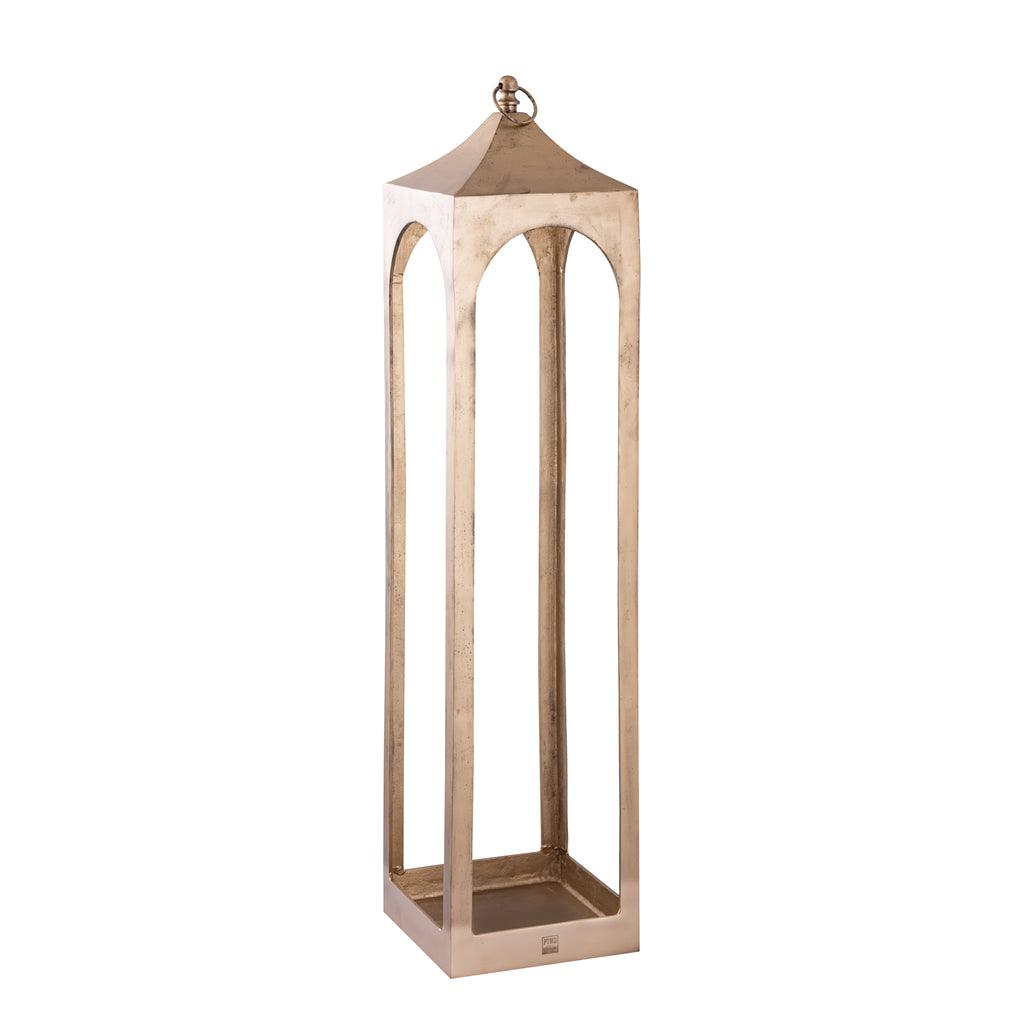 livinglovely.nl - Alden Brass alu lantaarns open set van 3 PTMD - Lantaarn - PTMD - livinglovely.nl