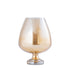 livinglovely.nl - Alwine Gold glass stormlight on base shiny S PTMD - Kaarshouder - PTMD - livinglovely.nl