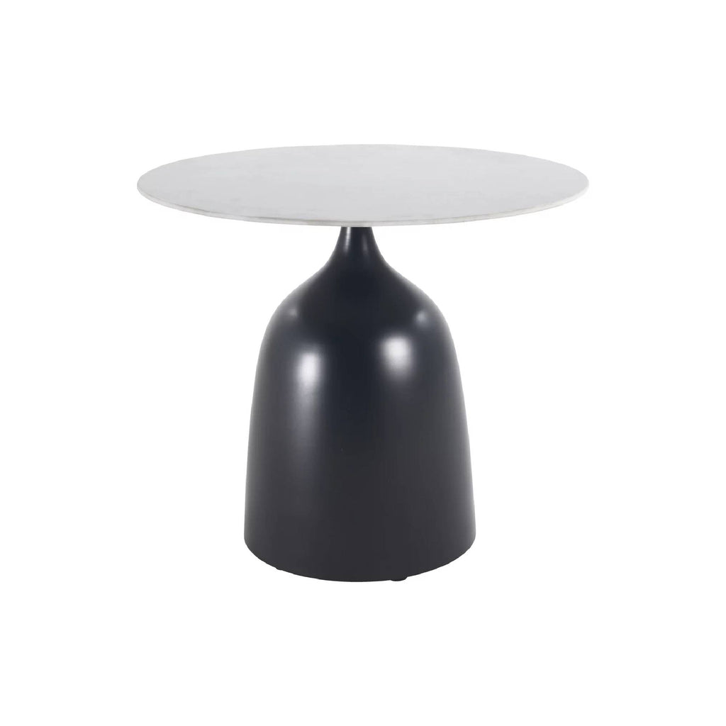 livinglovely.nl - Anna Antracite Smooth Metal Sidetable with ceramic PTMD - Bijzettafel - PTMD - livinglovely.nl