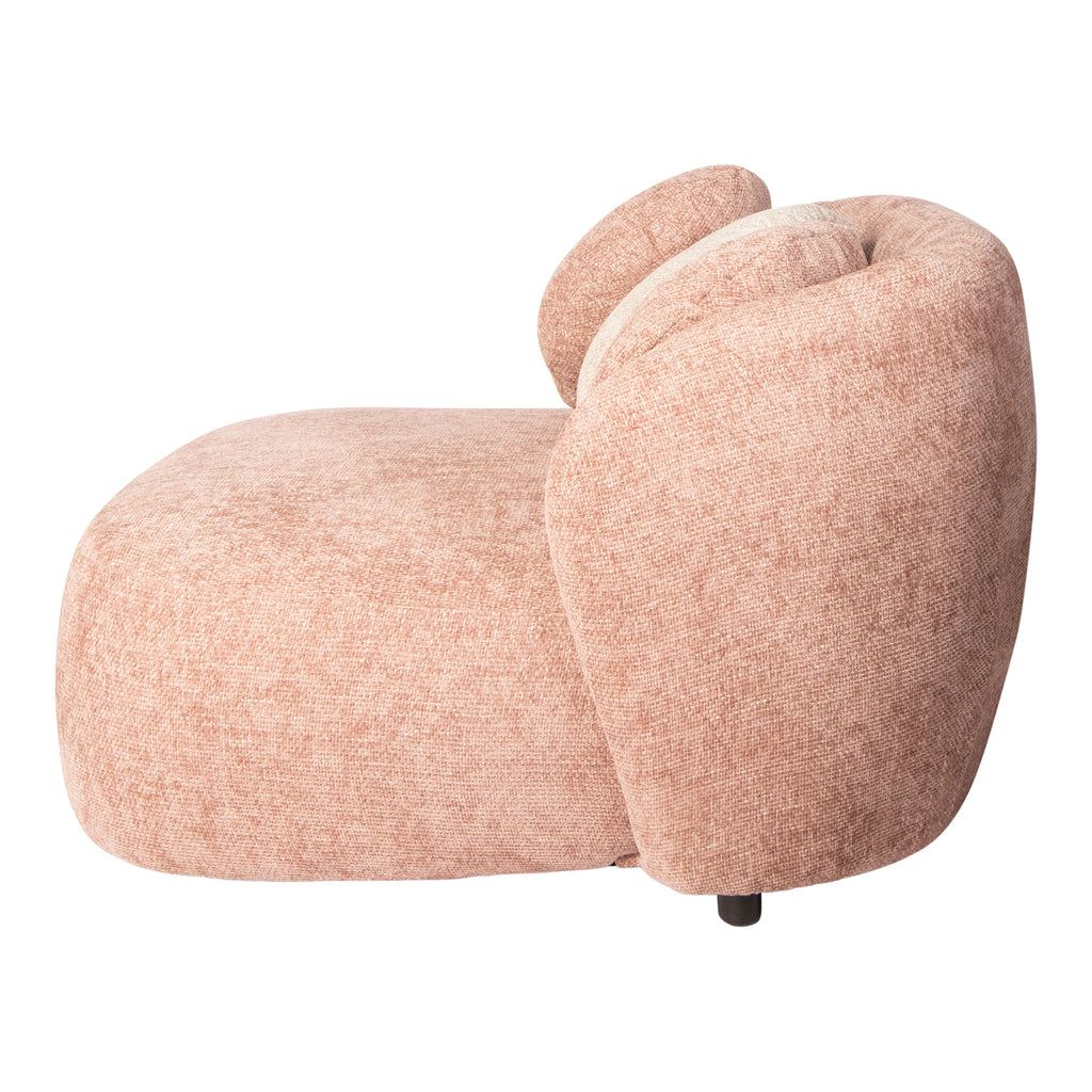 livinglovely.nl - Aphrodite Pink loveseat legacy 14 flamingo fabric PTMD - Fauteuil - PTMD - livinglovely.nl