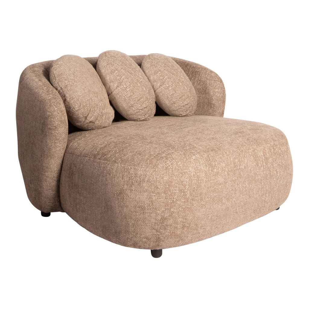 livinglovely.nl - Aphrodite Taupe loveseat legacy 3 mink fabric PTMD - Fauteuil - PTMD - livinglovely.nl