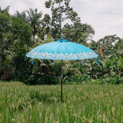 livinglovely.nl - Bali Parasol - Blauw Half Zilver - 250cm - Parasol - Todo Bien - livinglovely.nl