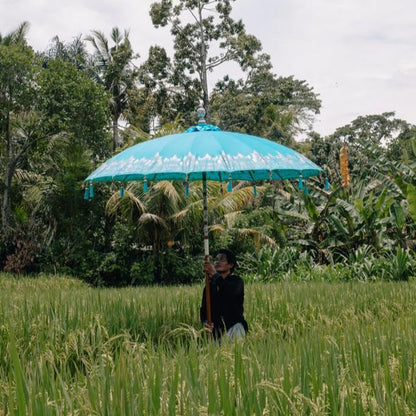 livinglovely.nl - Bali Parasol - Blauw Half Zilver - 280cm - Parasol - Todo Bien - livinglovely.nl