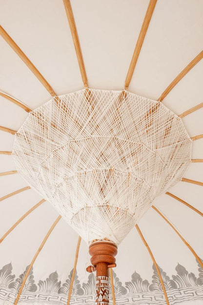 livinglovely.nl - Bali Parasol - Half Zilver Crème - 180cm - Parasol - Todo Bien - livinglovely.nl