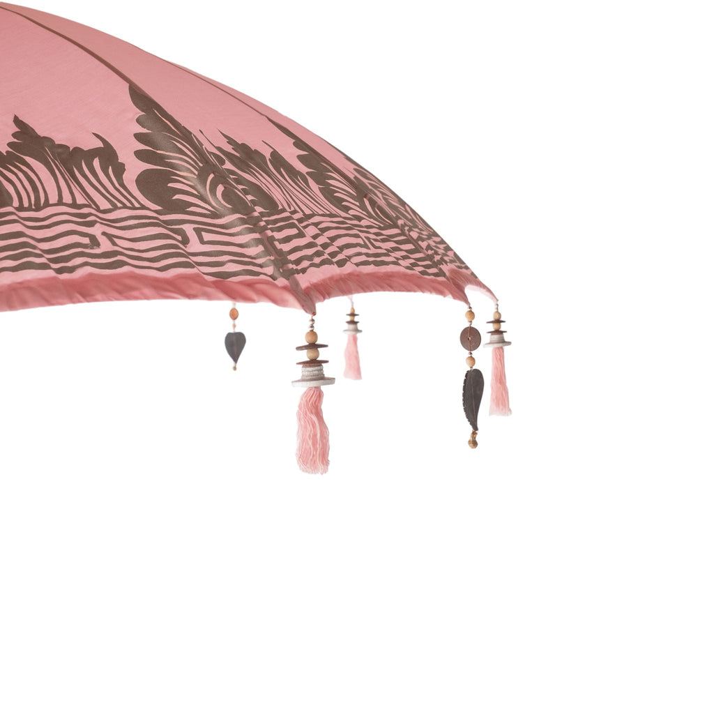 livinglovely.nl - Bali Parasol - Half Zilver Roze - 180cm - Parasol - Todo Bien - livinglovely.nl