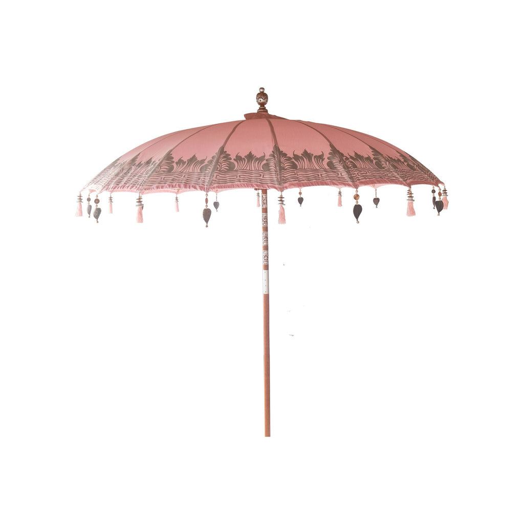 livinglovely.nl - Bali Parasol - Half Zilver Roze - 180cm - Parasol - Todo Bien - livinglovely.nl