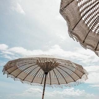 livinglovely.nl - Bali Parasol - Macrame - Créme - 250cm - Parasol - Todo Bien - livinglovely.nl