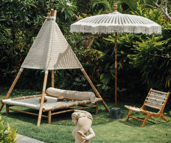 livinglovely.nl - Bali Parasol - Macrame - Créme - 250cm - Parasol - Todo Bien - livinglovely.nl