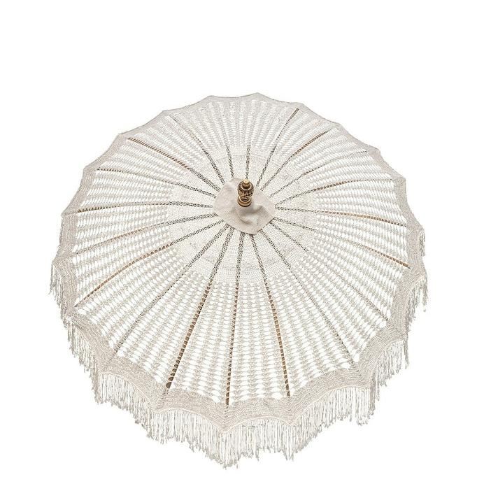 livinglovely.nl - Bali Parasol - Macrame - Créme - 250cm - Parasol - Todo Bien - livinglovely.nl