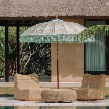 livinglovely.nl - Bali Parasol – Mint Goud – 250cm - Parasol - Todo Bien - livinglovely.nl