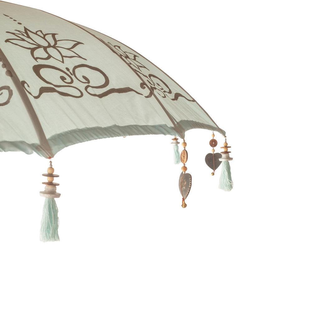 livinglovely.nl - Bali Parasol - Mint Half Zilver - 250cm - Parasol - Todo Bien - livinglovely.nl