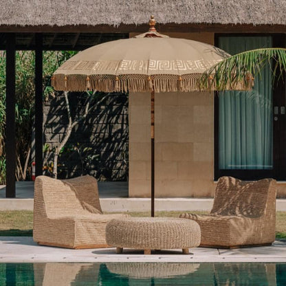 livinglovely.nl - Bali Parasol – Nature Groen Greek– 250cm - Parasol - Todo Bien - livinglovely.nl