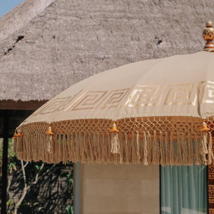 livinglovely.nl - Bali Parasol – Nature Groen Greek– 250cm - Parasol - Todo Bien - livinglovely.nl