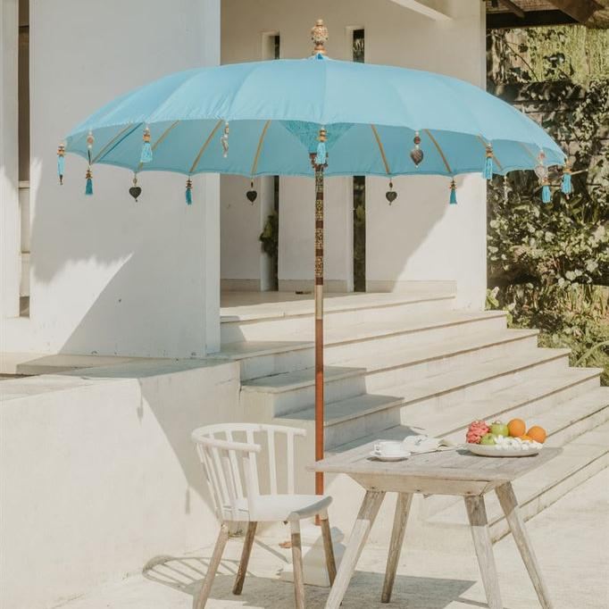 livinglovely.nl - Bali Parasol - Zeeblauw - 180cm - Parasol - Todo Bien - livinglovely.nl