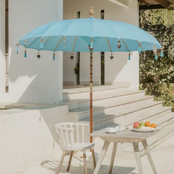 livinglovely.nl - Bali Parasol - Zeeblauw - 250cm - Parasol - Todo Bien - livinglovely.nl