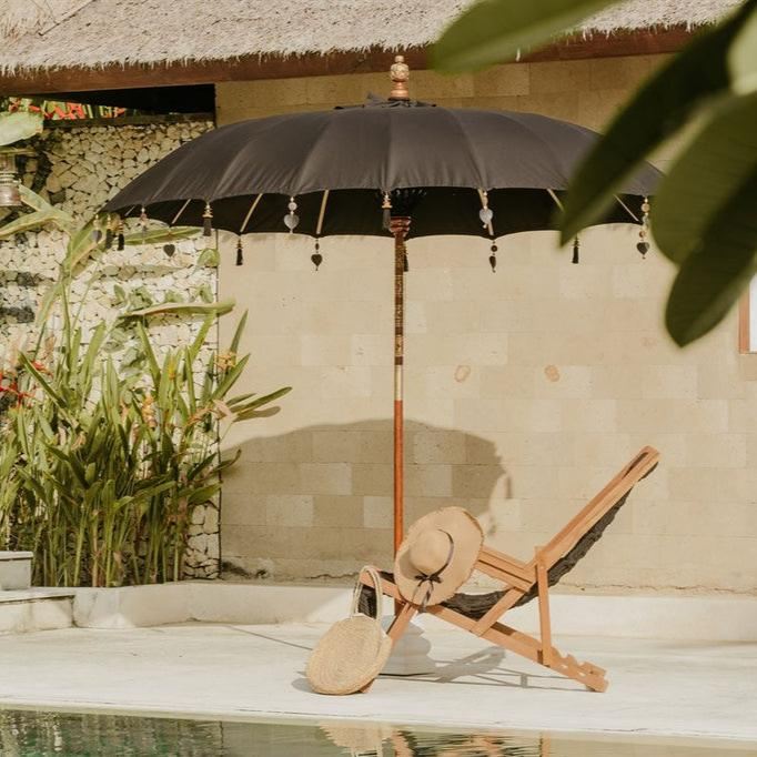 livinglovely.nl - Bali Parasol - Zwart - 250cm - Parasol - Todo Bien - livinglovely.nl