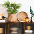 livinglovely.nl - Bergpalm In Pot Plastiek Groen/Zwart Small - Kunstplant - J-Line - livinglovely.nl