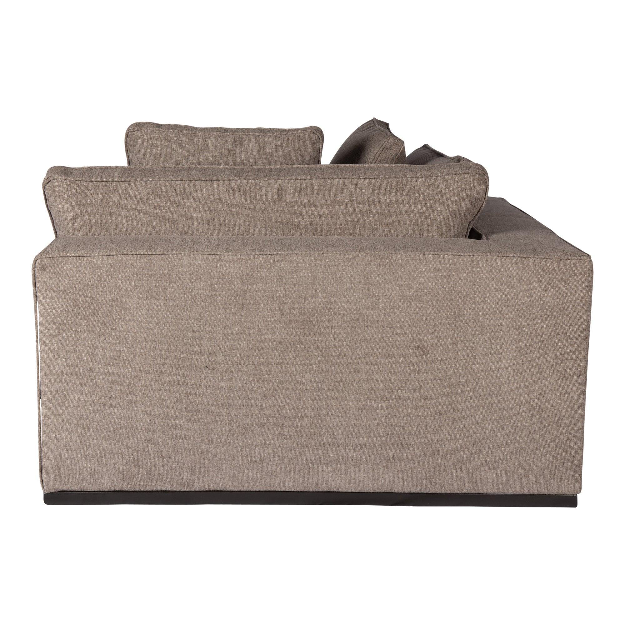 livinglovely.nl - Block Bank - Guard 12 - Hoekstuk - Taupe PTMD - - PTMD - livinglovely.nl