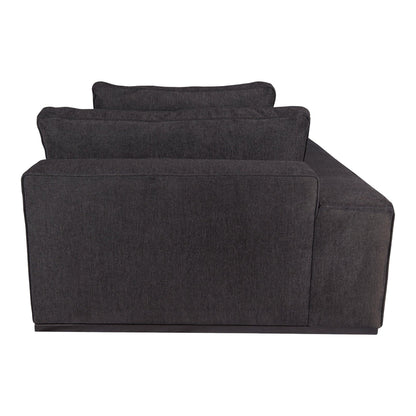 livinglovely.nl - Block Bank - Guard 66 - Chaise Longue Arm Links - Graphite PTMD - - PTMD - livinglovely.nl