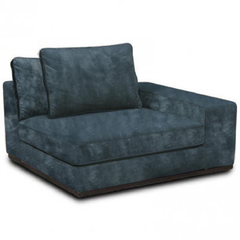 livinglovely.nl - Block sofa - arm rechts - Adore 158 - Petrol PTMD - - PTMD - livinglovely.nl