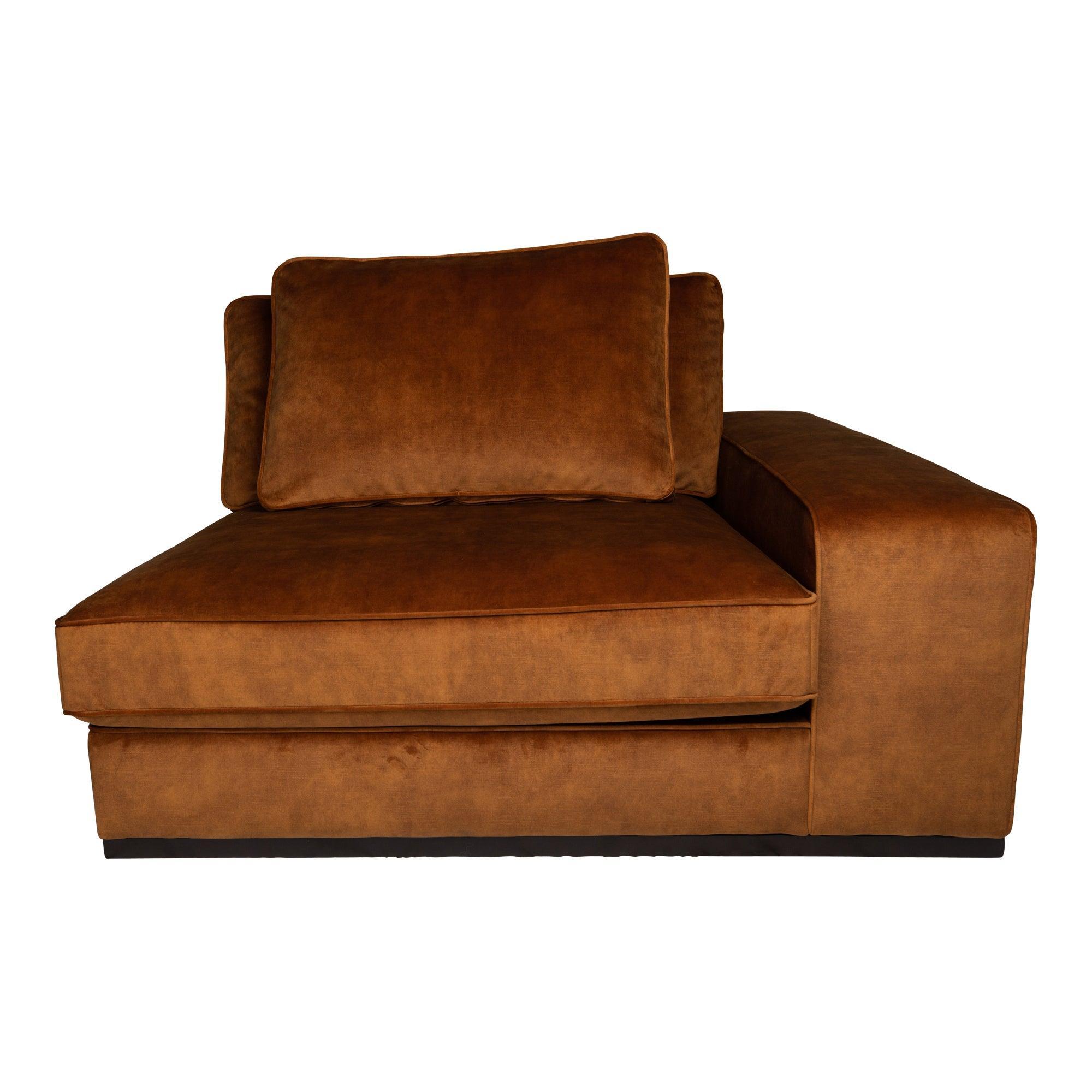 livinglovely.nl - Block sofa - Arm rechts - Adore 28 - Rust PTMD - - PTMD - livinglovely.nl